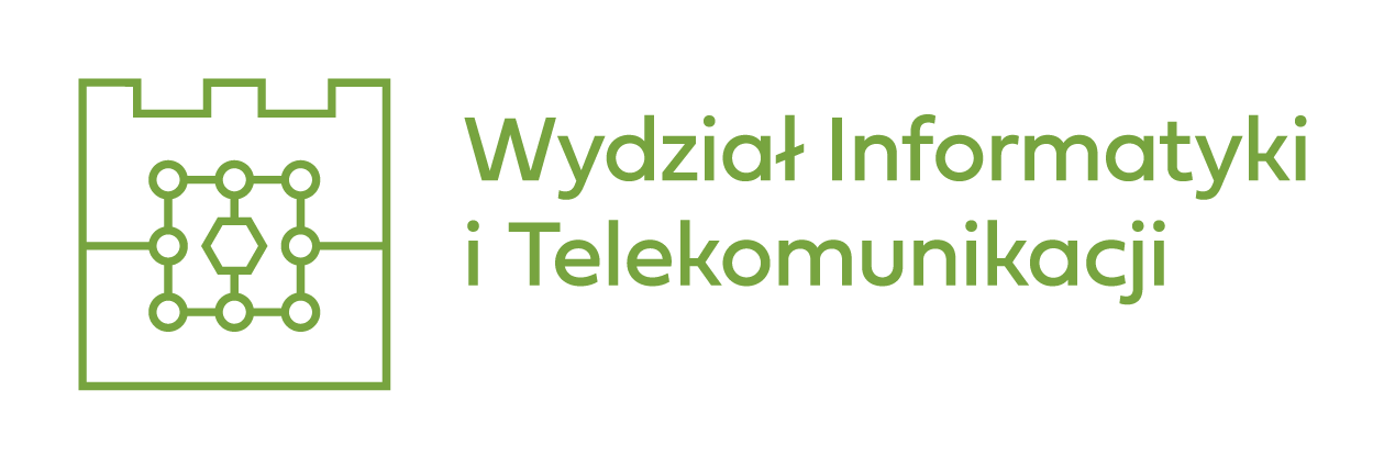 asymetryczne logo Wydziału Informatyki i Telekomunikacji do stosowania wraz z logo Politechniki Krakowskiej